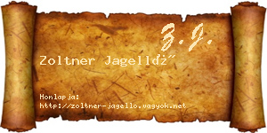 Zoltner Jagelló névjegykártya